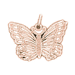 14K or 18K Gold Butterflies Pendant