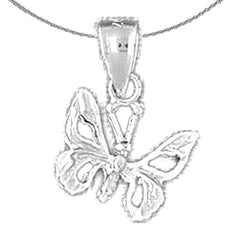 14K or 18K Gold Butterflies Pendant