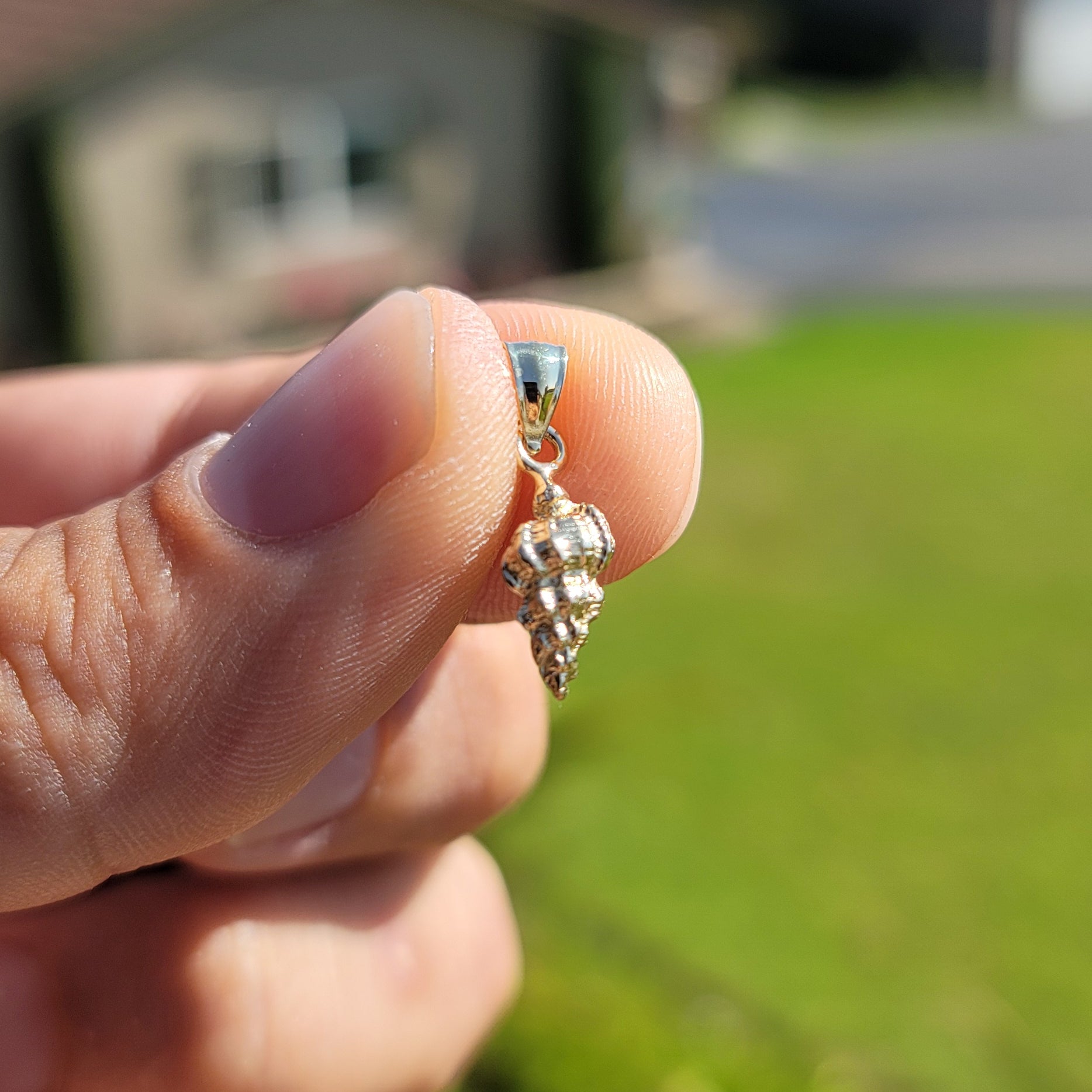 14K or 18K Gold Conch Shell Pendant