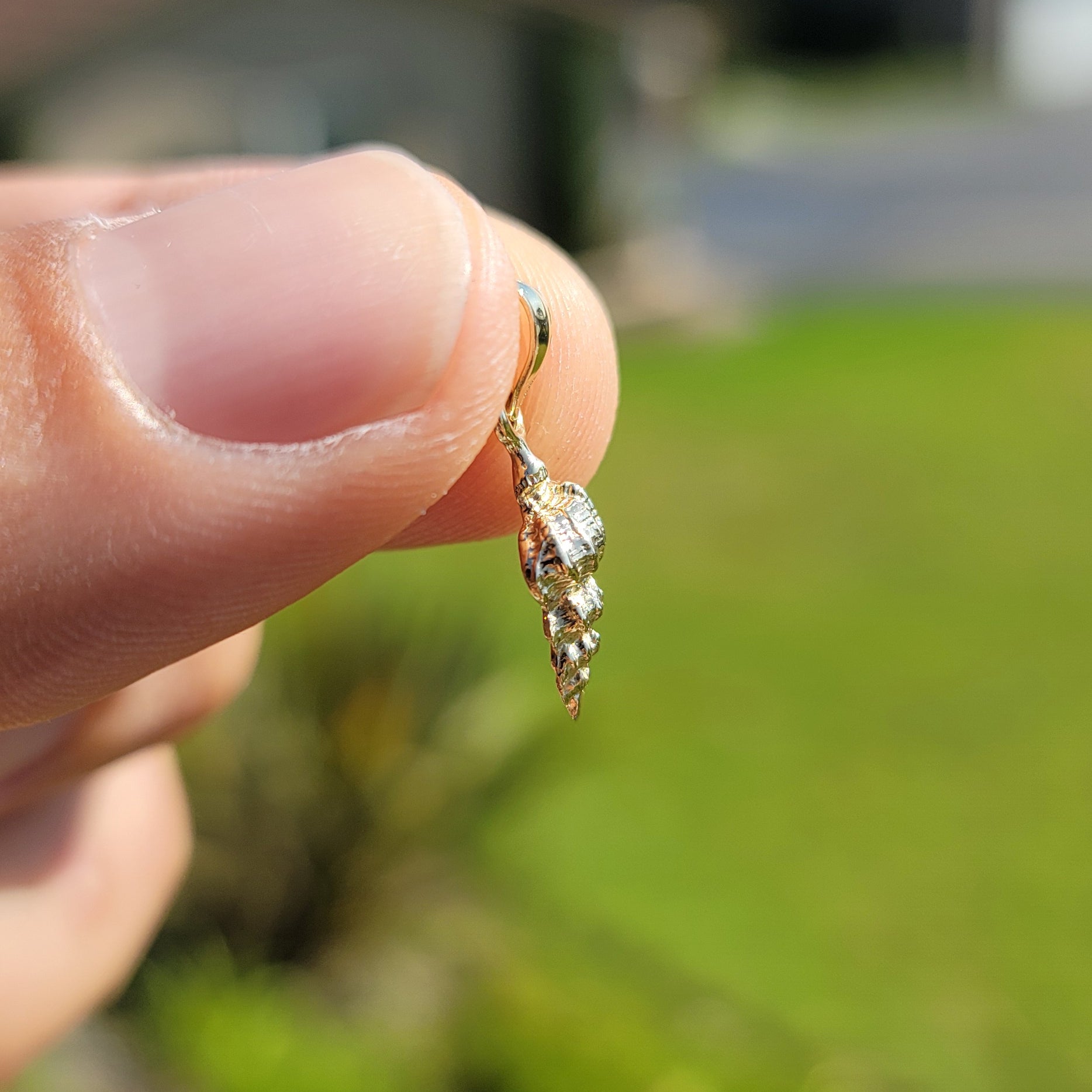 14K or 18K Gold Conch Shell Pendant