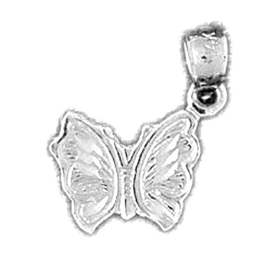 14K or 18K Gold Butterflies Pendant