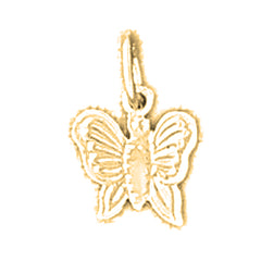 14K or 18K Gold Butterflies Pendant