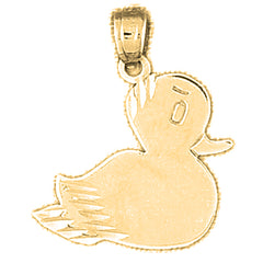 14K or 18K Gold Ducks Pendant