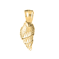 14K or 18K Gold Conch Shell Pendant