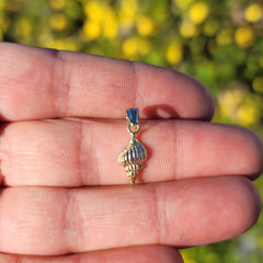 14K or 18K Gold Conch Shell Pendant