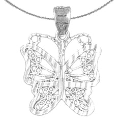 14K or 18K Gold Butterfly Pendant