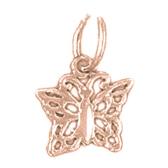 14K or 18K Gold Butterfly Pendant