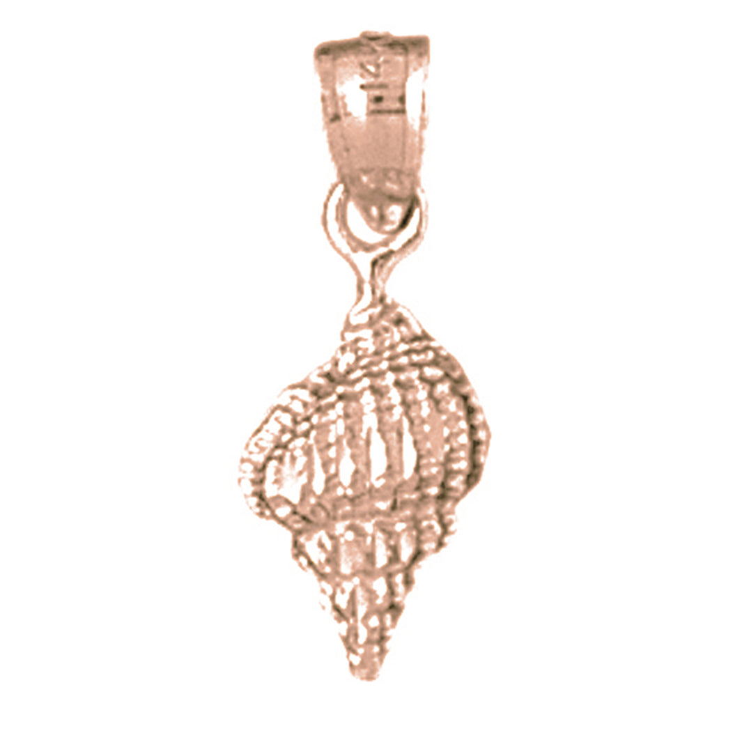 14K or 18K Gold Conch Shell Pendant