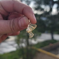 14K or 18K Gold Nefertiti Pendant