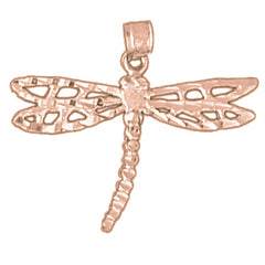 14K or 18K Gold Dragonfly Pendant