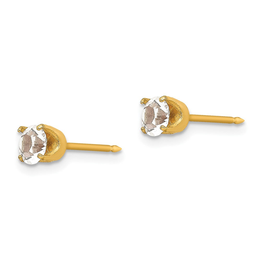 Inverness 24K Gold-plated 5mm Austrian Crystal Earrings