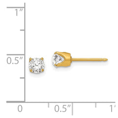 Inverness 24K Gold-plated 5mm Austrian Crystal Earrings