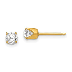 Inverness 24K Gold-plated 5mm Austrian Crystal Earrings
