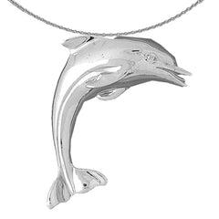 10K, 14K or 18K Gold Dolphin Pendant