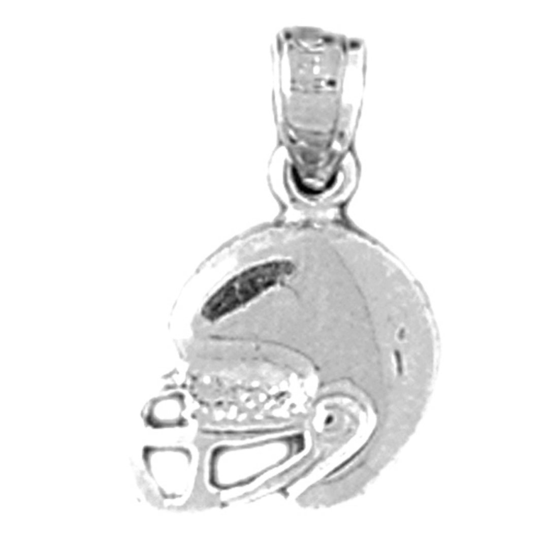 14K or 18K Gold Football Helmet Pendant