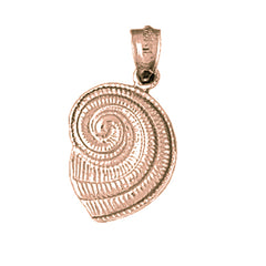 10K, 14K or 18K Gold Nautilus Shell Pendant