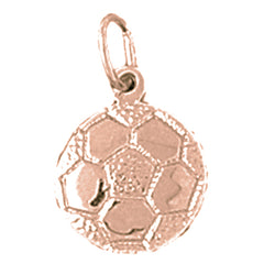 14K or 18K Gold Soccer Ball Pendant