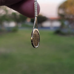 10K, 14K or 18K Gold Tennis Racquets Pendant