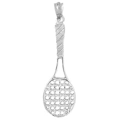 10K, 14K or 18K Gold Tennis Racquets Pendant