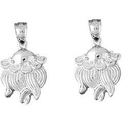 Sterling Silver 24mm Octopus Earrings