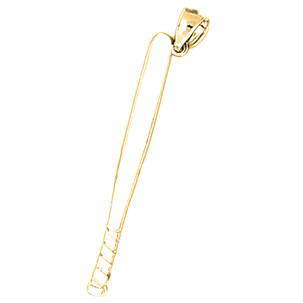 14K or 18K Gold Baseball Bat Pendant