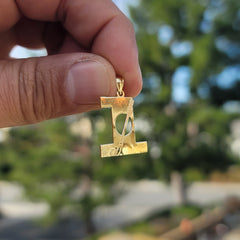 14K or 18K Gold Hole In One Pendant