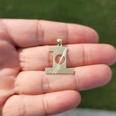 14K or 18K Gold Hole In One Pendant