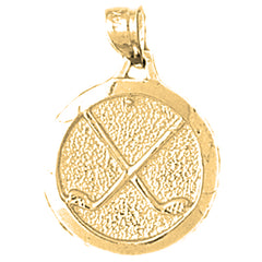 14K or 18K Gold Golf Clubs Pendant