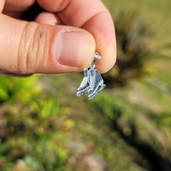 14K or 18K Gold Ice Skate Pendant