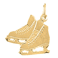 14K or 18K Gold Ice Skate Pendant