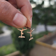 14K or 18K Gold Gymnast Pendant