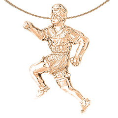 10K, 14K or 18K Gold Runner Pendant