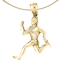 10K, 14K or 18K Gold Runner Pendant