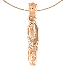 14K or 18K Gold 3D Tennis Shoes Pendant