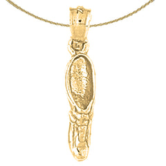 14K or 18K Gold 3D Tennis Shoes Pendant