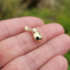 10K, 14K or 18K Gold 3D Boxing Gloves Pendant