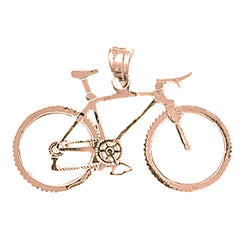 14K or 18K Gold Bicycle Pendant