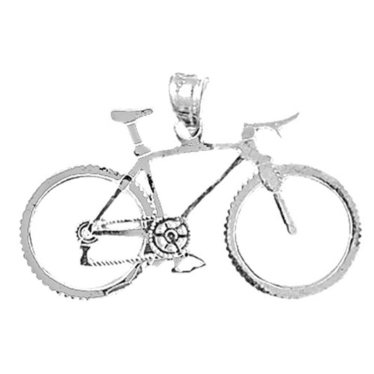 14K or 18K Gold Bicycle Pendant