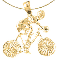 Cycler-Anhänger aus 10 Karat, 14 Karat oder 18 Karat Gold