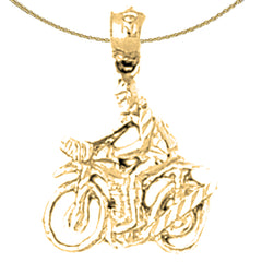 14K or 18K Gold Cycler Pendant