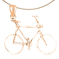 14K or 18K Gold Bicycle Pendant