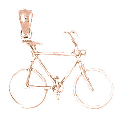 14K or 18K Gold Bicycle Pendant