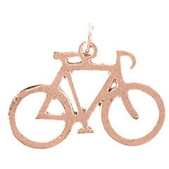 14K or 18K Gold Bicycle Pendant