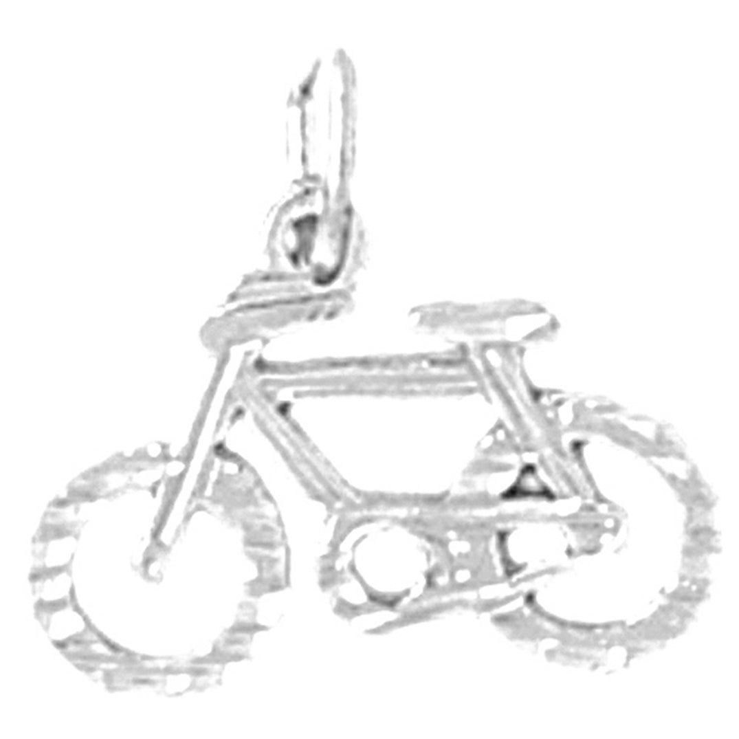 14K or 18K Gold Bicycle Pendant