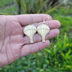 10K, 14K or 18K Gold Hot Air Balloon Pendant