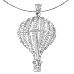 10K, 14K or 18K Gold Hot Air Balloon Pendant