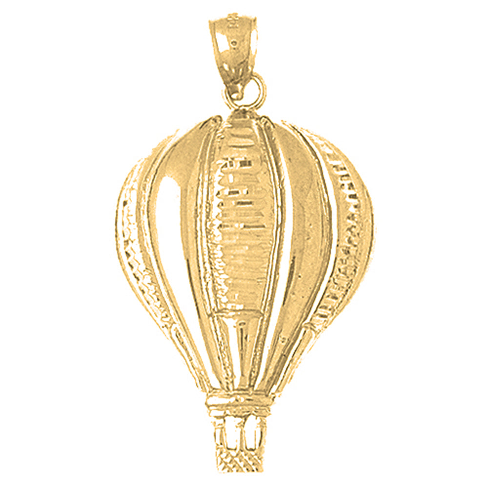 10K, 14K or 18K Gold Hot Air Balloon Pendant