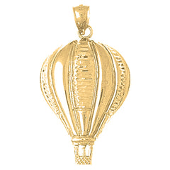 10K, 14K or 18K Gold Hot Air Balloon Pendant