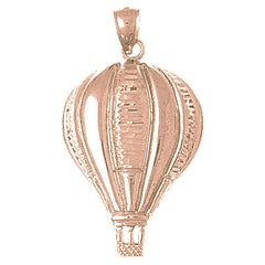 10K, 14K or 18K Gold Hot Air Balloon Pendant