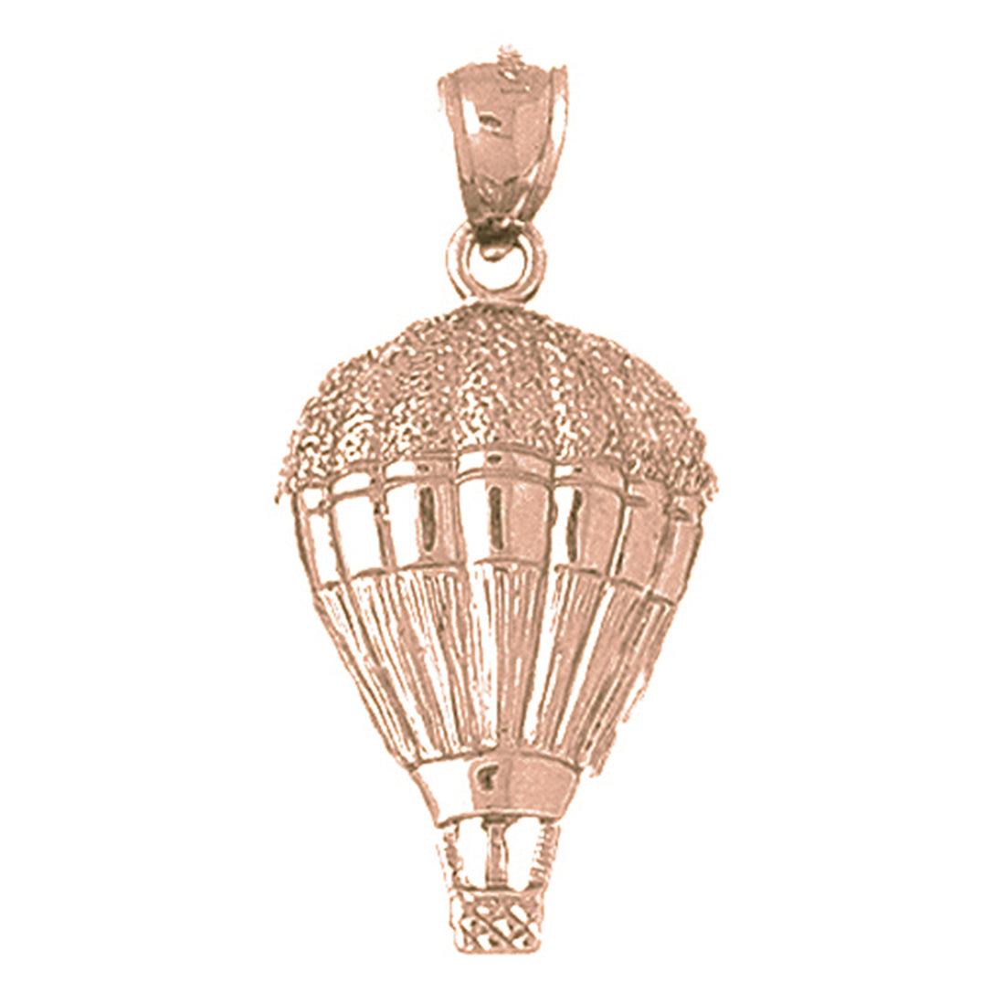 10K, 14K or 18K Gold Hot Air Balloon Pendant